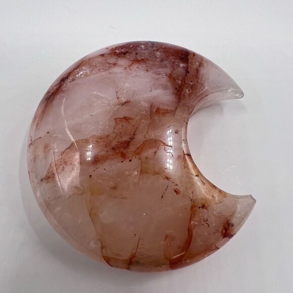 Fire Quartz Crystal Crescent Moon (6)‎ - Picture 7 of 11